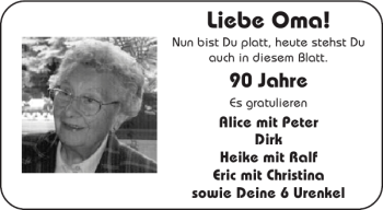 Glückwunschanzeige von Oma  von Aachener Zeitung / Aachener Nachrichten