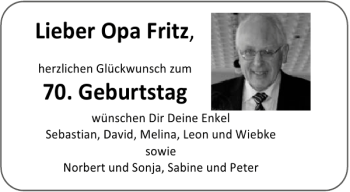 Glückwunschanzeige von   von Aachener Zeitung / Aachener Nachrichten