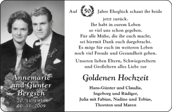 Glückwunschanzeige von   von Aachener Zeitung / Aachener Nachrichten