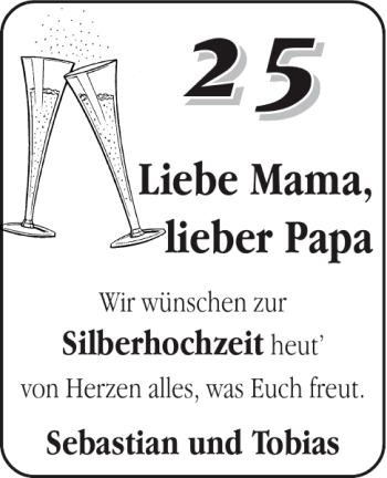 Glückwunschanzeige von   von Aachener Zeitung / Aachener Nachrichten