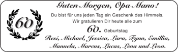 Glückwunschanzeige von   von Super Sonntag / Super Mittwoch
