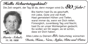 Glückwunschanzeige von   von Super Sonntag / Super Mittwoch