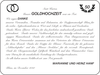 Glückwunschanzeige von GOLDHOCHZEIT  von Super Sonntag / Super Mittwoch
