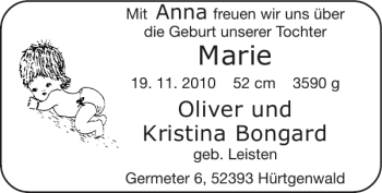 Glückwunschanzeige von Marie  von Super Sonntag / Super Mittwoch