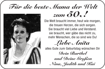 Glückwunschanzeige von   von Aachener Zeitung / Aachener Nachrichten
