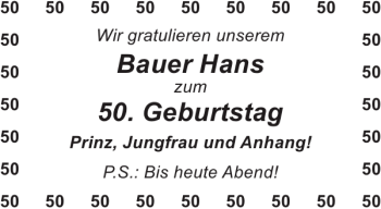 Glückwunschanzeige von Bauer Hans von Aachener Zeitung / Aachener Nachrichten