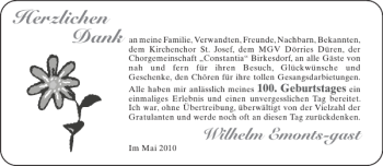 Glückwunschanzeige von   von Aachener Zeitung / Aachener Nachrichten