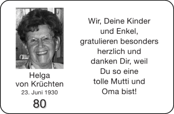Glückwunschanzeige von   von Aachener Zeitung / Aachener Nachrichten