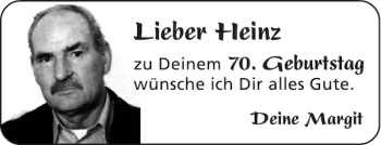 Glückwunschanzeige von Heinz  von Aachener Zeitung / Aachener Nachrichten