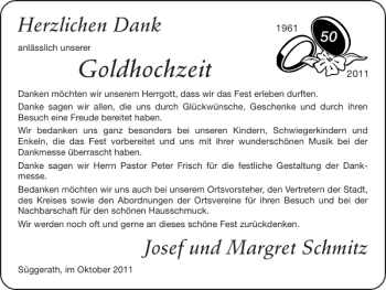 Glückwunschanzeige von Goldhochzeit  von Super Sonntag / Super Mittwoch