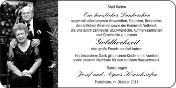 Glückwunschanzeige von Goldhochzeit  von Super Sonntag / Super Mittwoch