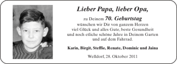 Glückwunschanzeige von Papa Opa von Aachener Zeitung / Aachener Nachrichten