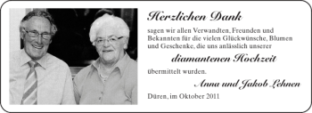 Glückwunschanzeige von   von Aachener Zeitung / Aachener Nachrichten