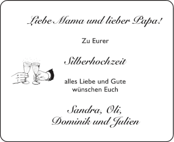 Glückwunschanzeige von   von Aachener Zeitung / Aachener Nachrichten