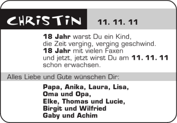 Glückwunschanzeige von   von Super Sonntag / Super Mittwoch
