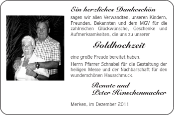 Glückwunschanzeige von Goldhochzeit  von Super Sonntag / Super Mittwoch