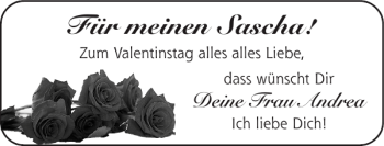 Glückwunschanzeige von Für Sascha von Super Sonntag / Super Mittwoch