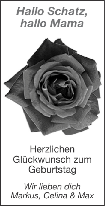 Glückwunschanzeige von Schatz Mama von Super Sonntag / Super Mittwoch