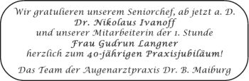 Glückwunschanzeige von   von Aachener Zeitung / Aachener Nachrichten