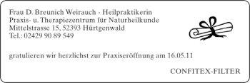 Glückwunschanzeige von Frau Breunich Weirauch von Super Sonntag / Super Mittwoch
