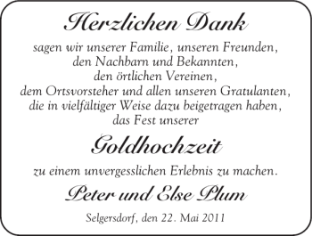 Glückwunschanzeige von Goldhochzeit  von Super Sonntag / Super Mittwoch