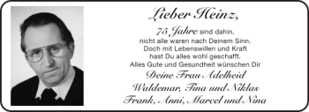 Glückwunschanzeige von Heinz  von Aachener Zeitung / Aachener Nachrichten