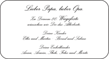Glückwunschanzeige von Papa Opa von Aachener Zeitung / Aachener Nachrichten