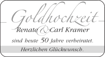 Glückwunschanzeige von Goldhochzeit  von Aachener Zeitung / Aachener Nachrichten