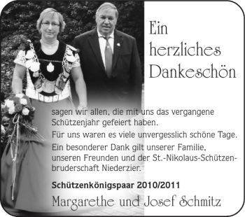 Glückwunschanzeige von Margarethe und Josef Schmitz von Super Sonntag / Super Mittwoch