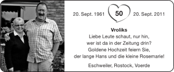 Glückwunschanzeige von   von Super Sonntag / Super Mittwoch