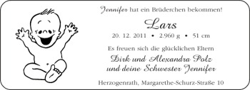 Glückwunschanzeige von Lars  von Aachener Zeitung / Aachener Nachrichten
