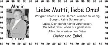 Glückwunschanzeige von Mutti Oma von Super Sonntag / Super Mittwoch