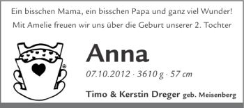 Glückwunschanzeige von Anna  von Super Sonntag / Super Mittwoch