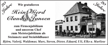 Glückwunschanzeige von Heinz-Gerd Claudia Jansen von Super Sonntag / Super Mittwoch