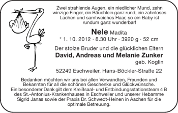 Glückwunschanzeige von Nele  von Super Sonntag / Super Mittwoch