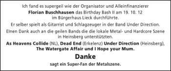 Glückwunschanzeige von es supergeil der Organisator und Alleinfinanzierer  von Super Sonntag / Super Mittwoch
