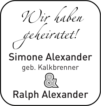 Glückwunschanzeige von haben geheiratet von Super Sonntag / Super Mittwoch