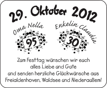 Glückwunschanzeige von toOkto  von Aachener Zeitung / Aachener Nachrichten
