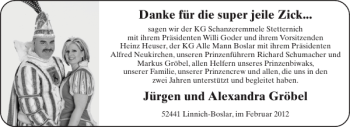 Glückwunschanzeige von   von Aachener Zeitung / Aachener Nachrichten