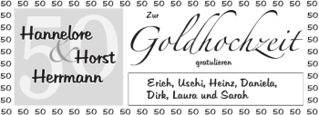Glückwunschanzeige von Goldhochzeit  von Aachener Zeitung / Aachener Nachrichten
