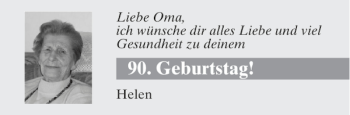 Glückwunschanzeige von Oma wünsche und zu von Aachener Zeitung / Aachener Nachrichten