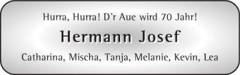Glückwunschanzeige von Hermann Josef von Super Sonntag / Super Mittwoch
