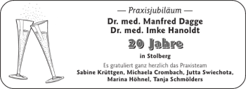 Glückwunschanzeige von   von Aachener Zeitung / Aachener Nachrichten