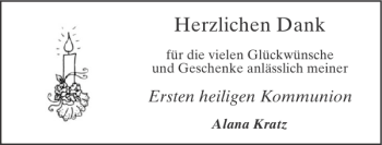Glückwunschanzeige von Ersten heiligen Kommunion von Super Sonntag / Super Mittwoch