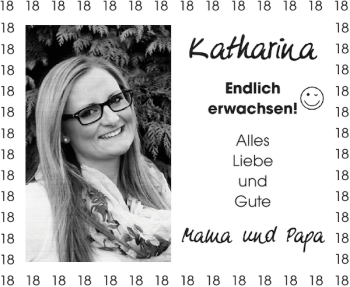 Glückwunschanzeige von Katharina  von Aachener Zeitung / Aachener Nachrichten