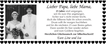 Glückwunschanzeige von Papa Mama von Super Sonntag / Super Mittwoch