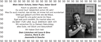 Glückwunschanzeige von   von Super Sonntag / Super Mittwoch