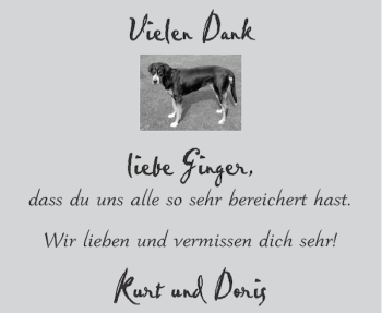Glückwunschanzeige von Ginger Kurt und Doris von Aachener Zeitung / Aachener Nachrichten
