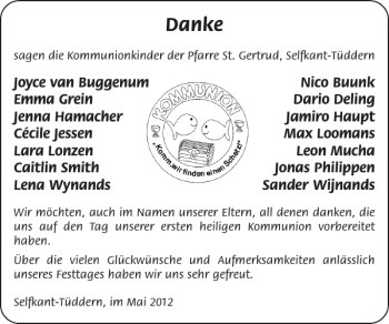 Glückwunschanzeige von Joyce van Buggenum von Super Sonntag / Super Mittwoch