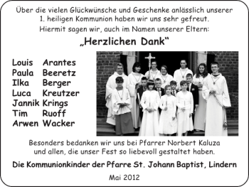 Glückwunschanzeige von Louis  von Super Sonntag / Super Mittwoch